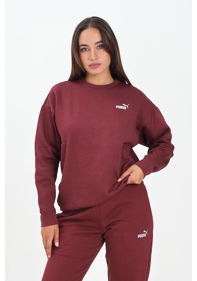 Puma Ess Small Logo Kadın Sweatshirt Bordo