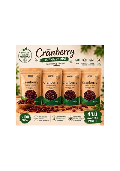 Cranberry Turna Yemişi 4x150 G 150 G