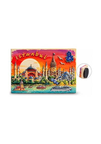 İstanbul Temalı Polyester Magnet Alk5875