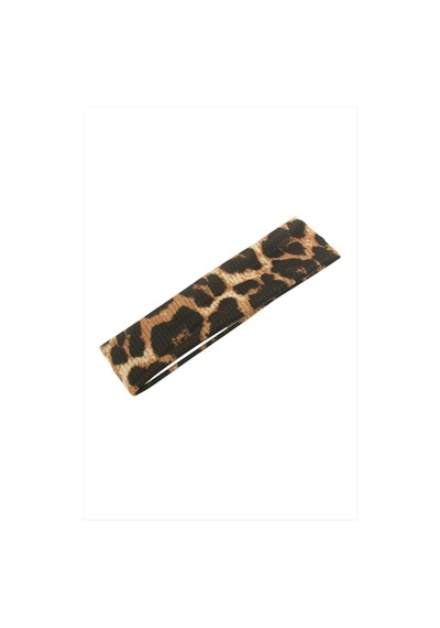 Leopar Desenli Saç Bandı 6 Cm Çok  Renkli