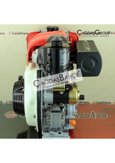 Goldmoto Gm178Fen-H Dizel Motor Marşlı 7 Hp Krank Mili Frezeli