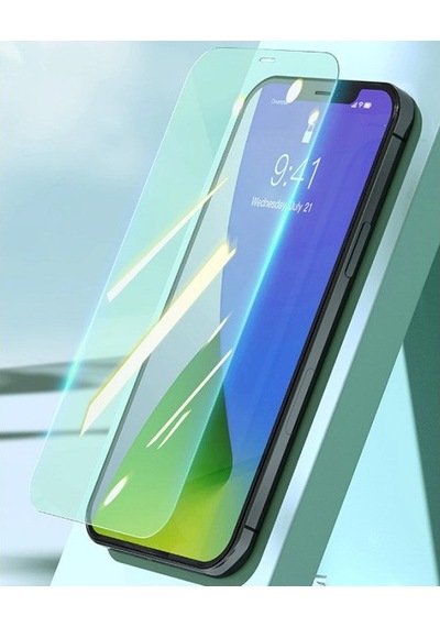 Baseus Apple Uyumlu   iPhone 12 Pro Max 6.7 0.30mm Full Tempered Cam Ekran Koruyucu 2set Anti-bluelight