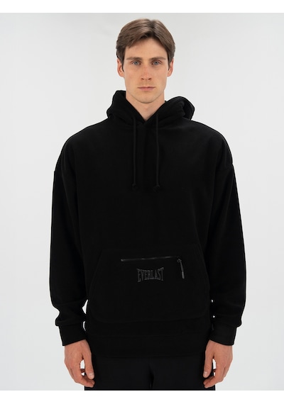 Everlast Winter Essentials Siyah Erkek Kapüşonlu Polar Hoodie Siyah
