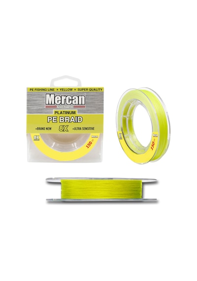 Mercan Pe Örgü Platinum 8X Ip Sarı 150 M Misina