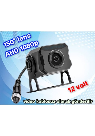Ahd 1080p 150 Derece 4 Pinli Connector 4x4 Cm. Kamera 12 Volt Video Kablosuz Gönderilir