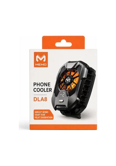 Memo Dla8 Fanlı Telefon Soğutucu Siyah Stn