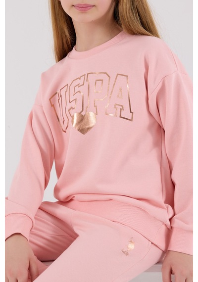 U.S. Polo Assn. Erkek Çocuk Pembe Eşofman Takımı Us2318-c-v1 Pembe