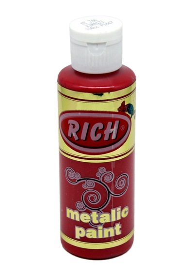 Rıch Metalik Akrilik Boya 120 Cc Kırmızı