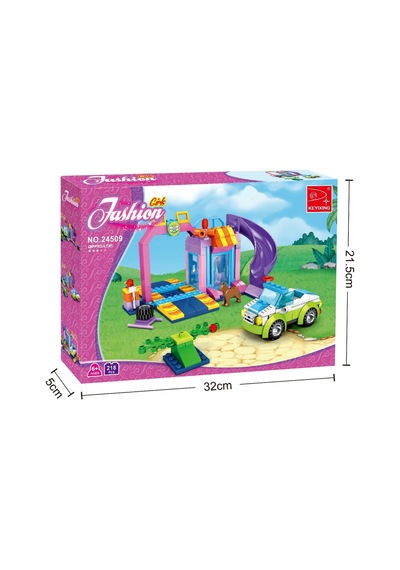 Ausini Fashion Girl 216 Parça Kaydıraklı Tamir Garajı