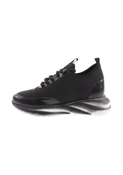 Dgn 311 Kadin Kalin Taban Yazi Detayli Sneakers Ayakkabi 311-2026-R1534 Siyah