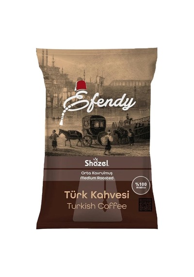 Shazel Efendy Orta Kavrulmuş Türk Kahvesi 100 Gr 8'li Paket