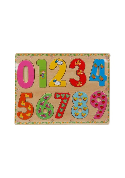 5215 -wooden Puzzle Numbers 10 Parça Standart