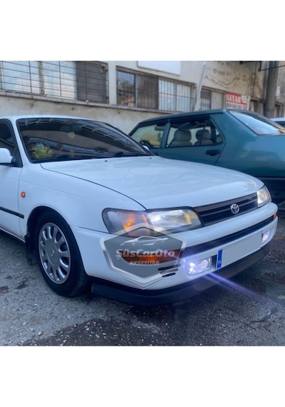 Toyota Corolla Uyumlu Ae101 Efsane Kasa 1991-1998 Uyumlu Üniversal Astra H Lip Esnek Ön Lip 2 Parça Tampon Altı Dil Karlık Ön Ek 00 Şüscaroto Aksesuar
