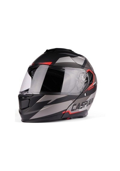 Vento Premium Çene Açılır Kask Güneş Vizörlü Siyah Kırmızı Ece 22.06 Sertifikalı Kırmızı Kırmızı