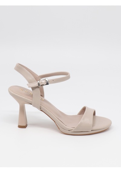 Nesilshoes Nesil Shoes Ermod 1465 Ten Topuklu Tek Bant Kadın Sandalet