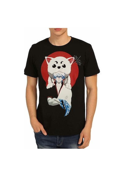 Bant Giyim - Gintama Siyah Erkek T-Shirt Tişört