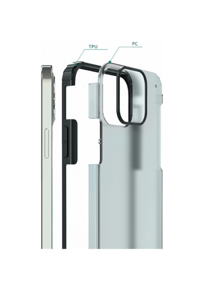 Apple Uyumlu  iPhone 13 Kilif Armor Shield Zirhli Koruma Silikon Kapak 415485139
