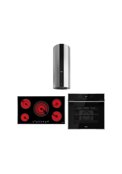 Teka HLB 840 SS BK - TR 951 - CC 485 Siyah Ankastre Set