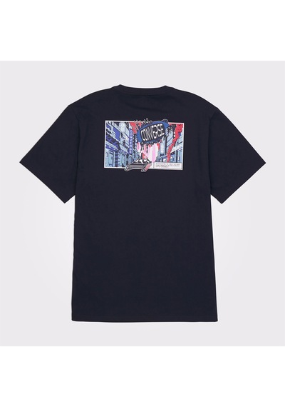 Converse Baskılı Erkek Siyah T-shirtdüz10026685