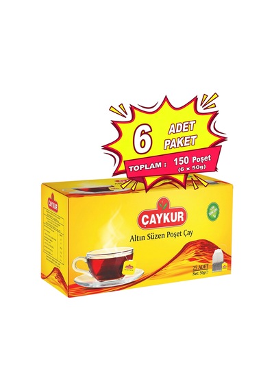Altın Süzen Poşet Çay 2gr 25 Adet Altılı Paket