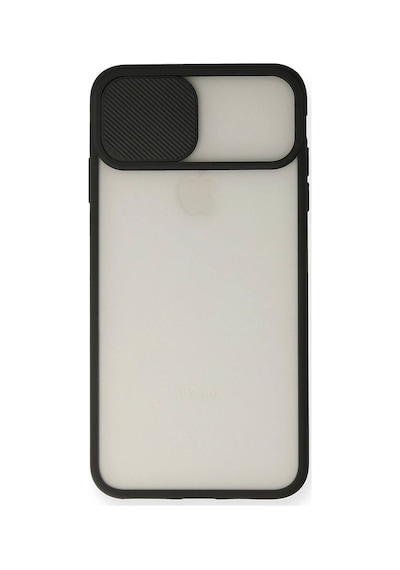 Apple iPhone Uyumlu Xs Max Kılıf Palm Buzlu Kamera Sürgülü Silikon - Siyah Evimdeyokyok