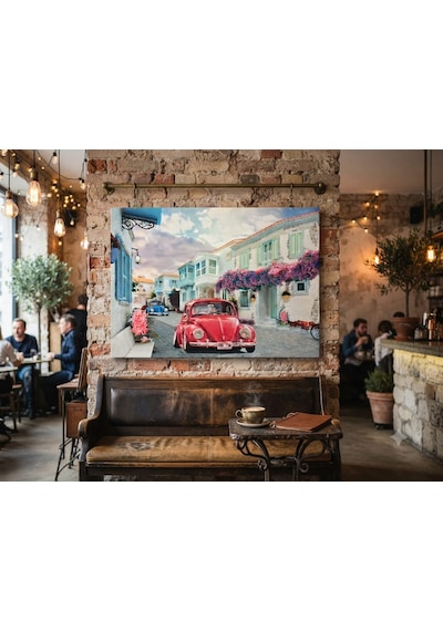 Tablo 60x90 Cm Büyük Boy Kafe Ve Salon Hediyelik Duvar Aksesuarı Açık Ahşap
