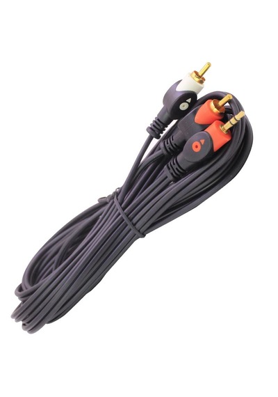 5 Metre 2 Rca Erkek To 3.5mm Stereo Aux Erkek Trs Ses Kablosu