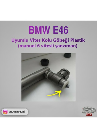 Bmw E46 Uyumlu Vites Kolu Göbeği Plastik Manuel 6 Vites Siyah