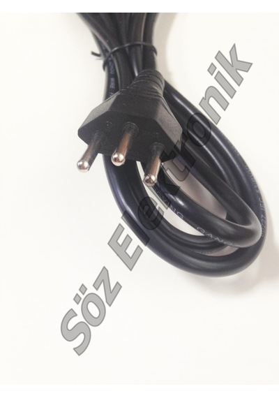 İsveç Power Kablo 3X0.75 1.8 Mt 1 Paket 5'Li
