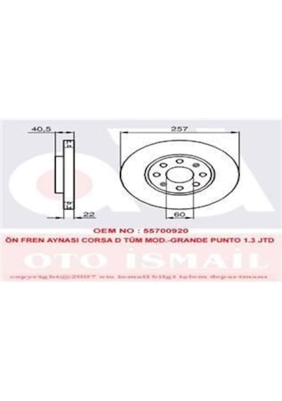 TRW DF4796 FREN DİSKİ ÖN PUNTO EVO 09- / CORSA D 06- CORSA E 14-