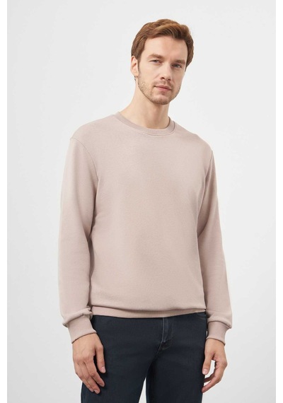 Morven Erkek Taş Basic Bisiklet Yaka Sweat-shirt 25ks063005870 Taş Taş