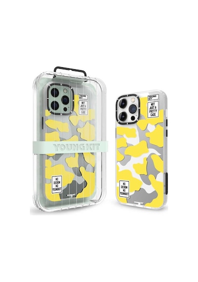 Youngkit Apple Uyumlu iPhone 13 Pro Max Kılıf Baskılı Desenli YoungKit Kamuflaj Serisi Kapak ZORE-220133
