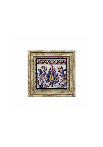 İtalyan Deseni Baskılı Taş Tablo 25x25 696