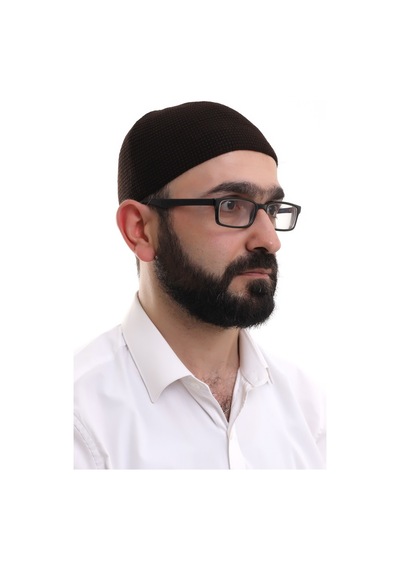 Kahverengi Kışlık Nokta Desenli Orlon Namaz Takkesi