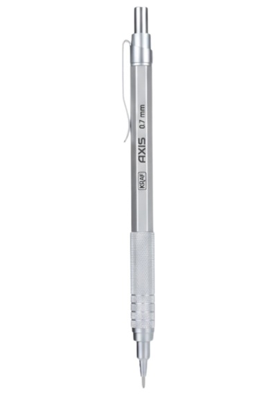 Kraf Axis Versatil Kalem 0.7mm Gümüş Mp-160 Gümüş Gri