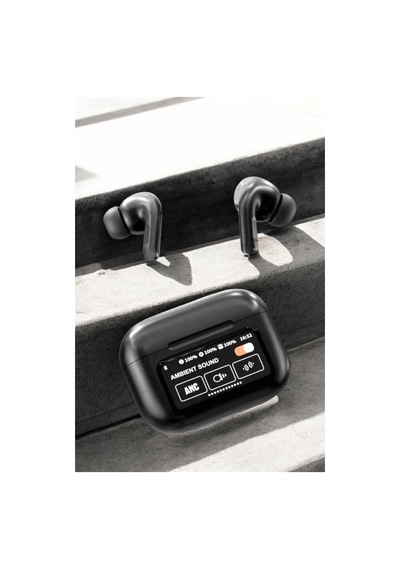 Kablosuz Bluetooth Kulaklık Ekranlı Uzun Şarj Süreli Anc Destekli