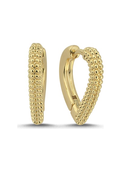 Cuore Gold Küpe Beyaz