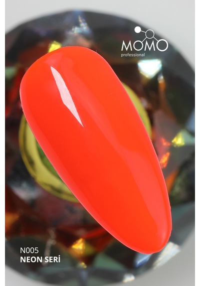 Momo Professional Kalıcı Oje N005 Neon Nar Çiçeği 14 ML