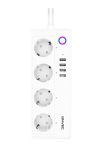 Onvec 2gen Tuya Wi-fi Destekli 4lü Akım Korumalı Usbli Smart Grup Priz-uygulama Üzerinden Kontrol