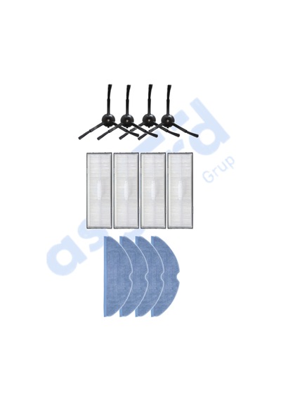 Roborock S8 , S8+ ,s8 Pro-pro Ultra Uyumlu 4 Yan Fırça 4 Filtre 4 Mop Pkt-iasgf0000748