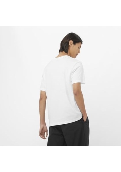 Salomon Logo Tee M Whıte Erk T-shırt Lc2526400 Beyaz