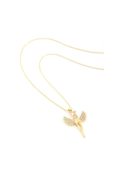 Peri Zirkon Kolye Gold 45 Cm Altın