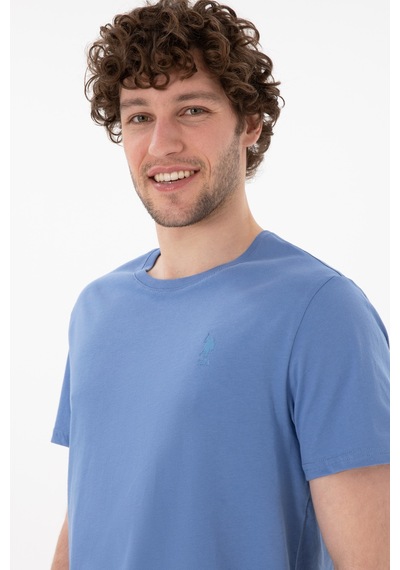 U.S. Polo Assn. Erkek Regular Fit Bisiklet Yaka Koyu Mavi Basic Tişört 50305924-VR032 U.S. Polo Assn. Erkek Regular Fit Bisiklet Yaka Koyu Mavi Basic Tişört 50305924-VR032