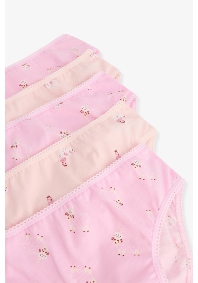 Penti Pembe Kız Çocuk Pinksheep Pamuklu 5'li Slip Külot