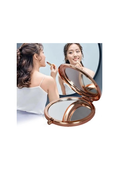 Herşeytrend Promosyon Yuvarlak Cep Aynası Rose Renk