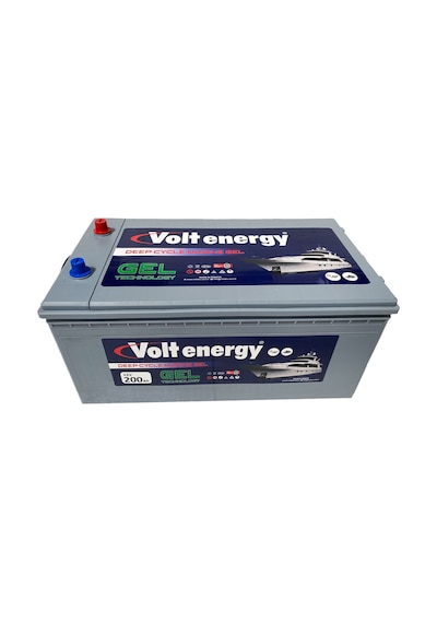 Volt Energy 12 V 200 Amper Deep Cycle Marin Jel Nanocarbon Akü