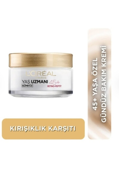 Loreal Yaş Uzmanı 3 Etkili 45+ Kırışıklık Karşıtı Sıkılaştırıcı Gündüz Kremi 2 X 50 Ml