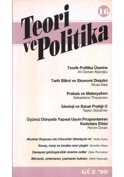 Teori Ve Politika -teorik Politika Üzerine