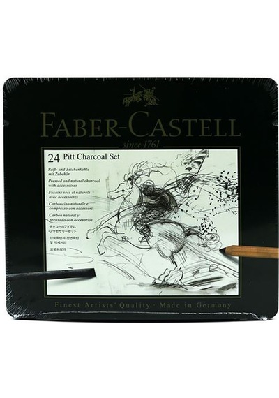 Faber Castell Pıtt Monochrome Işlenmiş Kömür Seti 112978