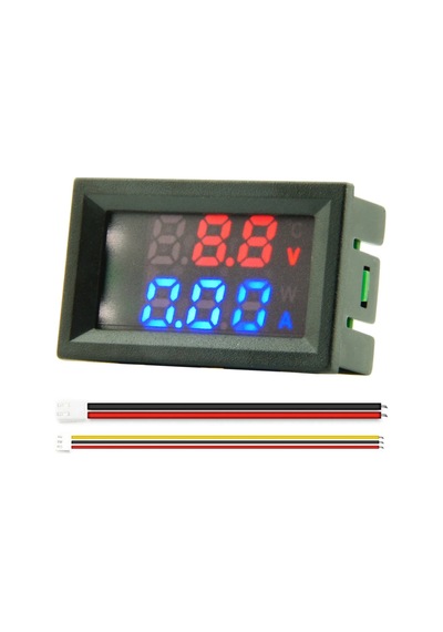 Lasonstiges Dc 100v Dijital Voltmetre Ampermetre Yüksek Hassasiyetli 10a Akım Ölçer Çok İşlevli Akım Gerilim Ölçer Ölçüm Araçları
